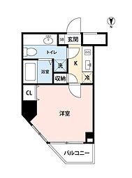 レジディア中野 1Kの間取図画像