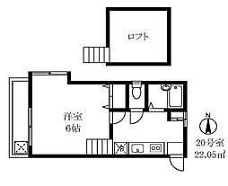 NM・Nハウス 1Kの間取図画像