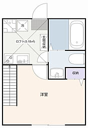 川崎市麻生区高石5丁目アパート 1Kの間取図画像