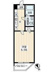 アンベリール吉祥寺EAST 1Kの間取図画像
