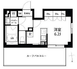 URBANPARKタカイド 1Kの間取図画像
