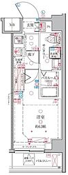 東急新横浜線 新綱島駅 徒歩13分の賃貸マンション 5階1Kの間取り