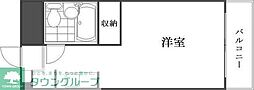スカイコート日吉3 ワンルームの間取図画像