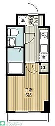 S-RESIDENCE妙蓮寺 1Kの間取図画像