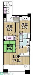 ライオンズ港北ニュータウンステーションレジデンス 3LDKの間取図画像