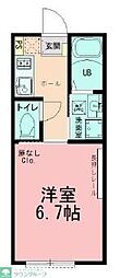 クレスタ鴨居 1Kの間取図画像