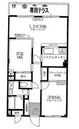 シンシア 2SLDKの間取図画像