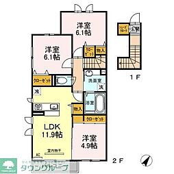 アルバフォレスタ 3LDKの間取図画像
