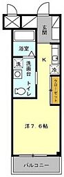 アークKA館 ワンルームの間取図画像