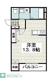 コンフォートレジデンス上大岡5 ワンルームの間取図画像
