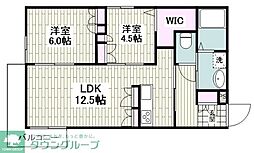 GLANRUHE 2LDKの間取図画像
