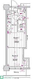GALAVISTA元住吉 2Kの間取図画像