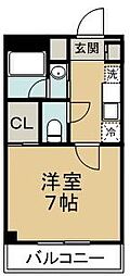noirMA 1Kの間取図画像