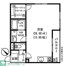 カーサセルロ ワンルームの間取図画像
