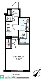 スパシエ・エル新横浜 1Kの間取図画像