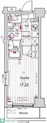 ガーラ・プレシャス横浜西谷 1Kの間取図画像