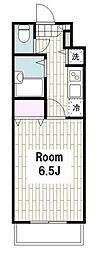トーシンフェニックス新横濱イクシール 1Kの間取図画像