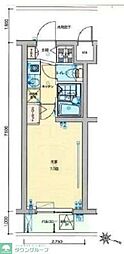 バージュアル横濱妙蓮寺 1Kの間取図画像