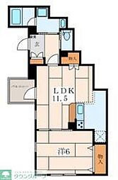 アーバングレース 1LDKの間取図画像