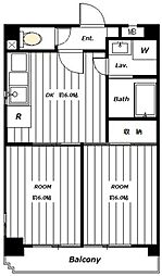 アートパレス 2DKの間取図画像
