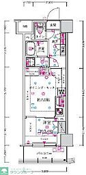 CREST TAPP 新横浜II 1DKの間取図画像
