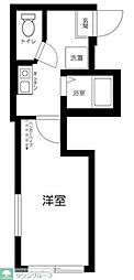ミューシグ富士見台 1Kの間取図画像