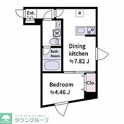 豊島区目白5丁目マンション 1DKの間取図画像