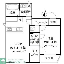 FELICE 1LDKの間取図画像