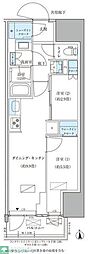 パークアクシス品川天王洲アイル 2DKの間取図画像