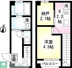 LUMIERE南品川A 1SKの間取図画像