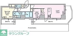 品川区旗の台5丁目マンション 1SLDKの間取図画像