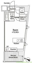 イプセ学芸大学 ワンルームの間取図画像