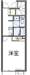 レオネクストエルーセラハイツ 1Kの間取図画像