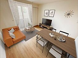 ボヌールメゾンふじみ 202 2階1LDKのリビング/ダイニング