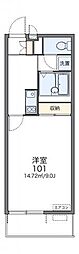レオネクストアルト 1Kの間取図画像