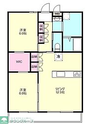 木造マンション 断熱等級7 2LDKの間取図画像