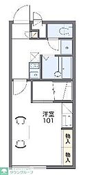 レオパレスメルベーユ 1Kの間取図画像