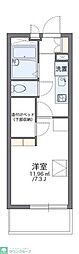 レオパレスプランタン2 1Kの間取図画像