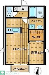 プリマベーラ 1LDKの間取図画像