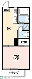 幸和ハイツ 1DKの間取図画像
