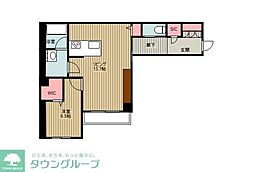 リラフォート 1LDKの間取図画像