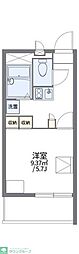 レオパレスアルカンシェル 1Kの間取図画像