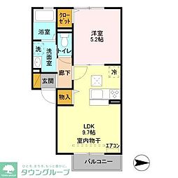 アレグリア 1LDKの間取図画像