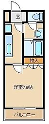 フローリストガーデン 1Kの間取図画像