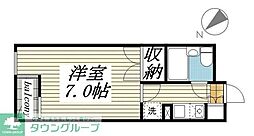 メゾン・ド・アンピール 1Kの間取図画像