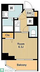 ルフレイムーブル立川 1Kの間取図画像