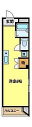 宮崎ビル 1Kの間取図画像