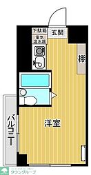 グレースヒルズ ワンルームの間取図画像