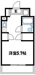 ラフィーネ学生マンション 1Kの間取図画像