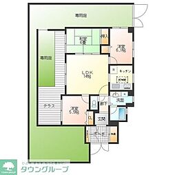 ライオンズマンション京王堀之内第3 3LDKの間取図画像
